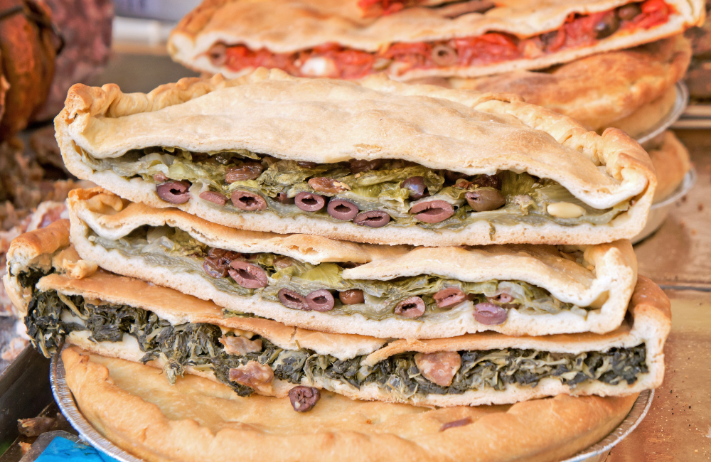 Pasta sfoglia imbottita verdure calzone